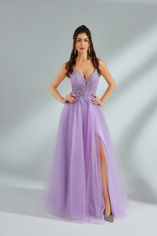 Wholesale Glittering Mesh and Lace Prom Dress 32946