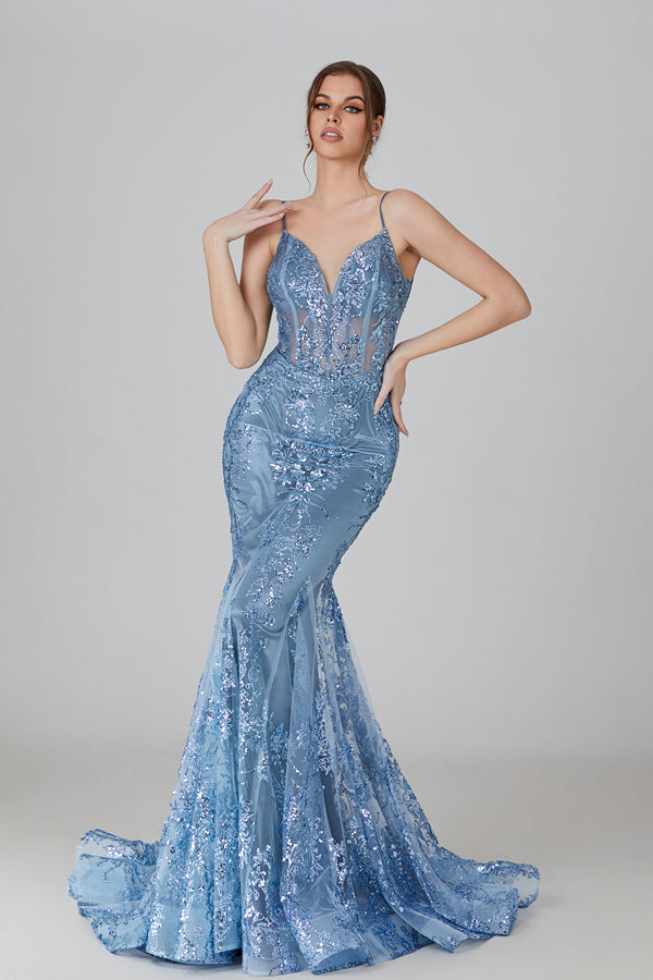 Wholesale Sparkling Beaded Mermaid Prom Gown 32743 – ilovelene