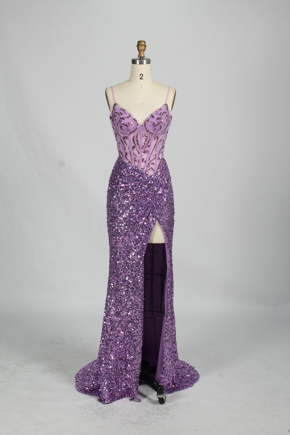 Shimmering Sequin Mermaid Prom Dress – Show-Stopping Elegance D-131