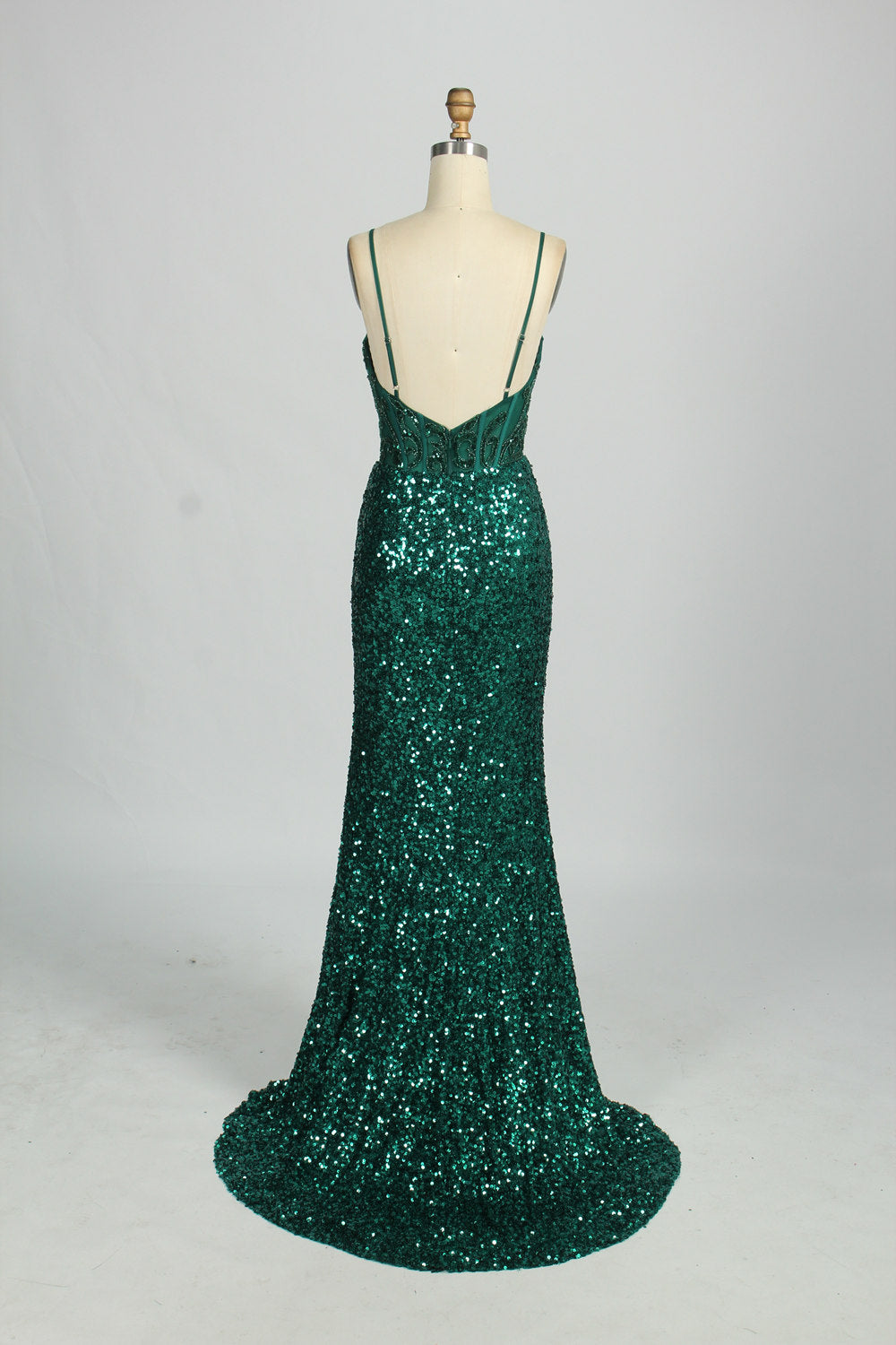 Shimmering Sequin Mermaid Prom Dress – Show-Stopping Elegance D-131