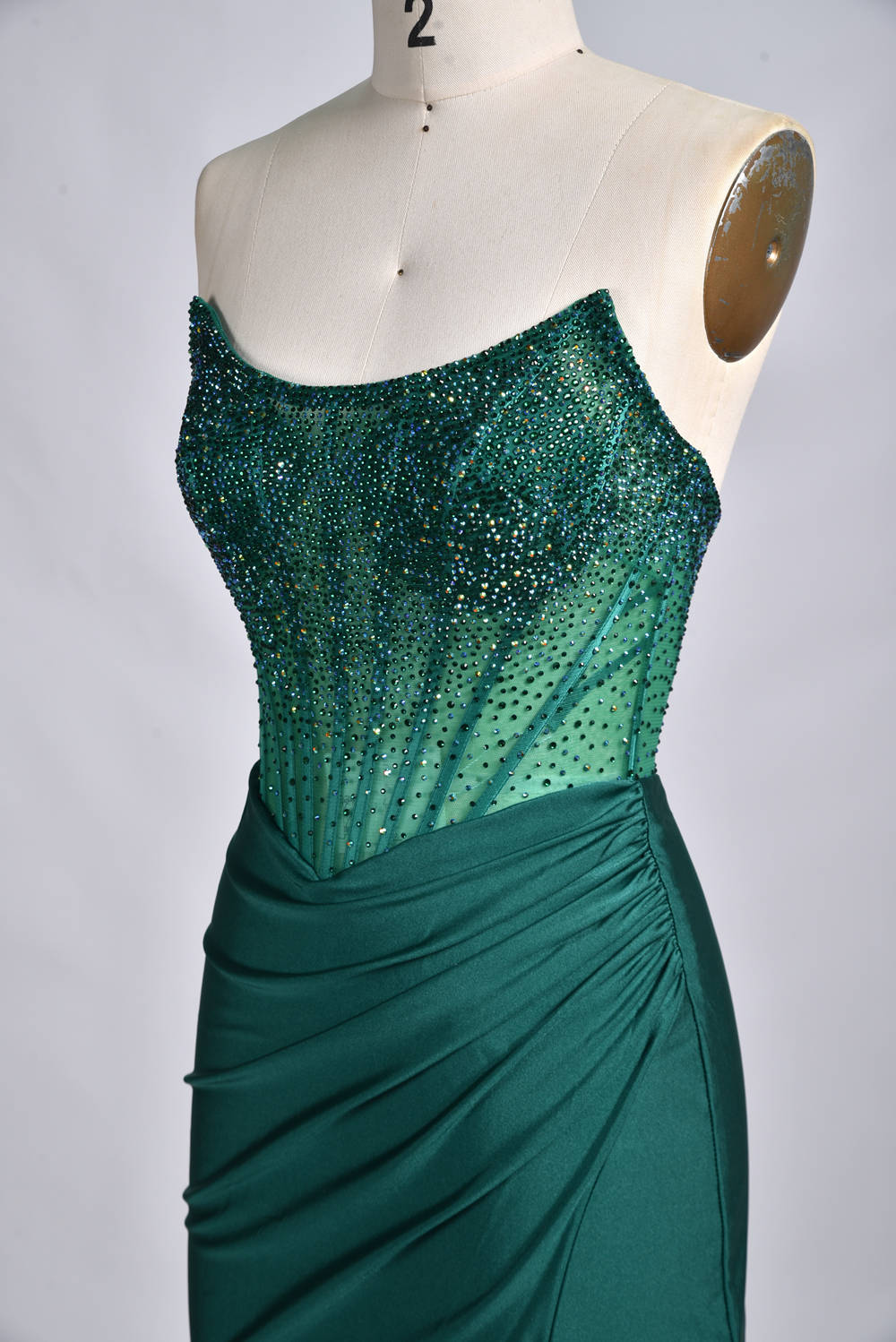 Stunning Rhinestone Embellished Short Prom Dress - Wholesale 33019